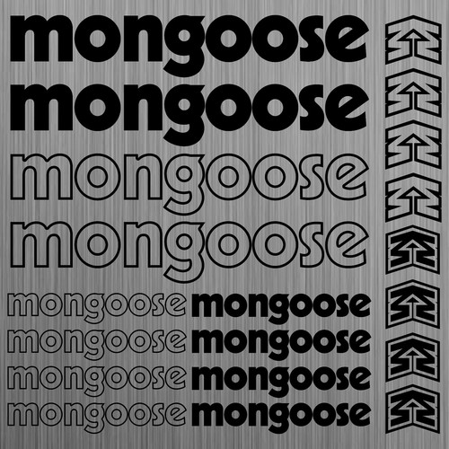 Mongoose autocollant sticker - autocollant,