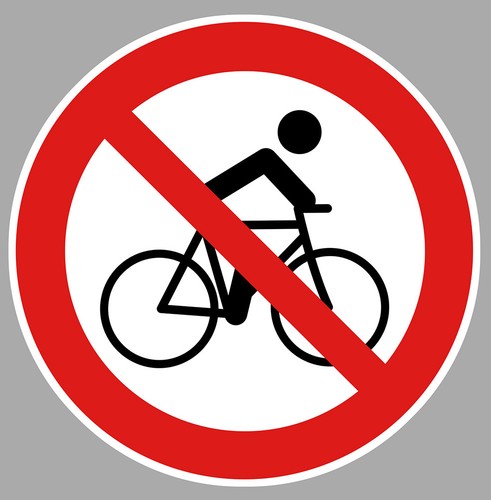 Velo interdit camping - velo,