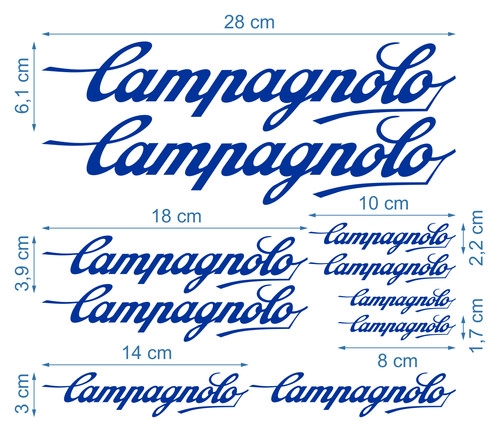 Campagnolo die cut decals - campagnolo, die-cut
